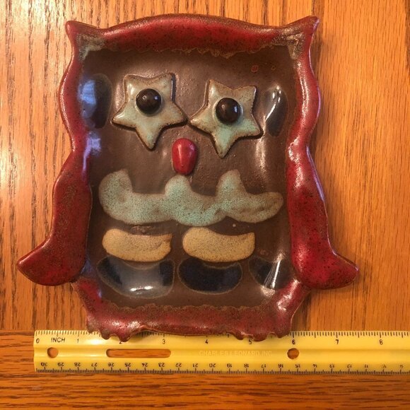 Handmade Pottery Owl Plate/Dish - Picture 6 of 6